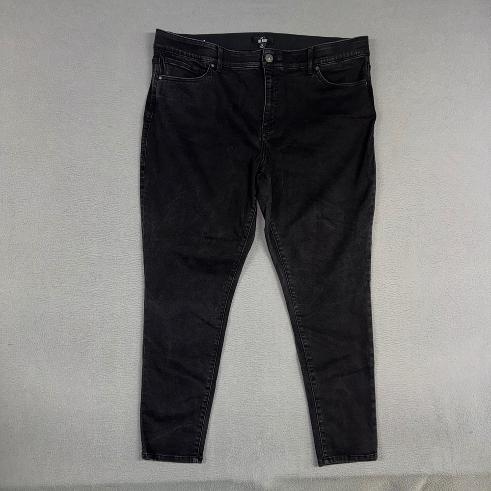 LuLaRoe Jeans Womens 42 Black Casual Skinny Ankle Stretch Denim Coton Blend